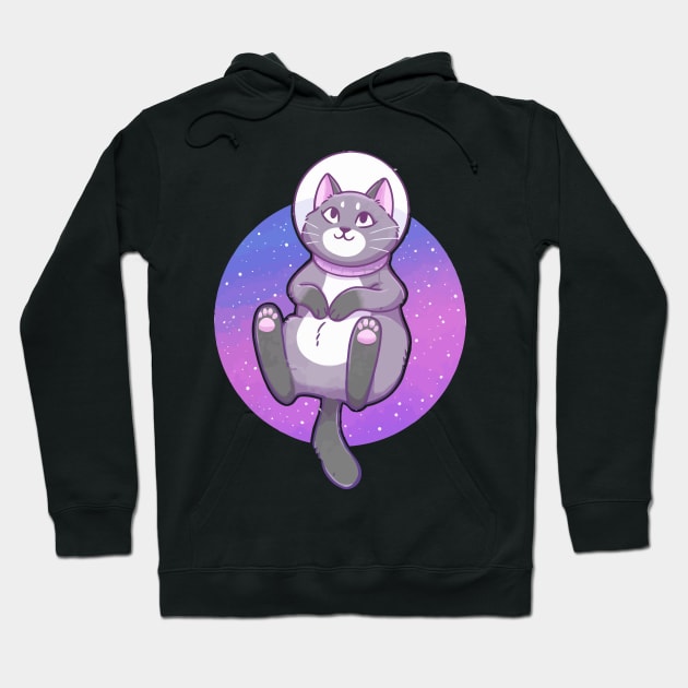 Astronaut Space Kitty Hoodie by annabellaaa